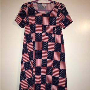 Lularoe Carly Americana XS Flag